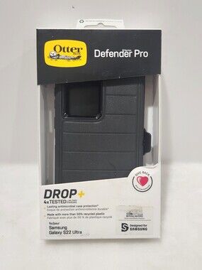 Otterbox Defender Pro Samsung Galaxy S22 Ultra Black Belt Holster Phone Case